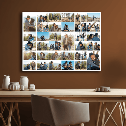 40 zdjęć zakochanych - kolaż na płótnie dla pary - StwórzPrezent.pl