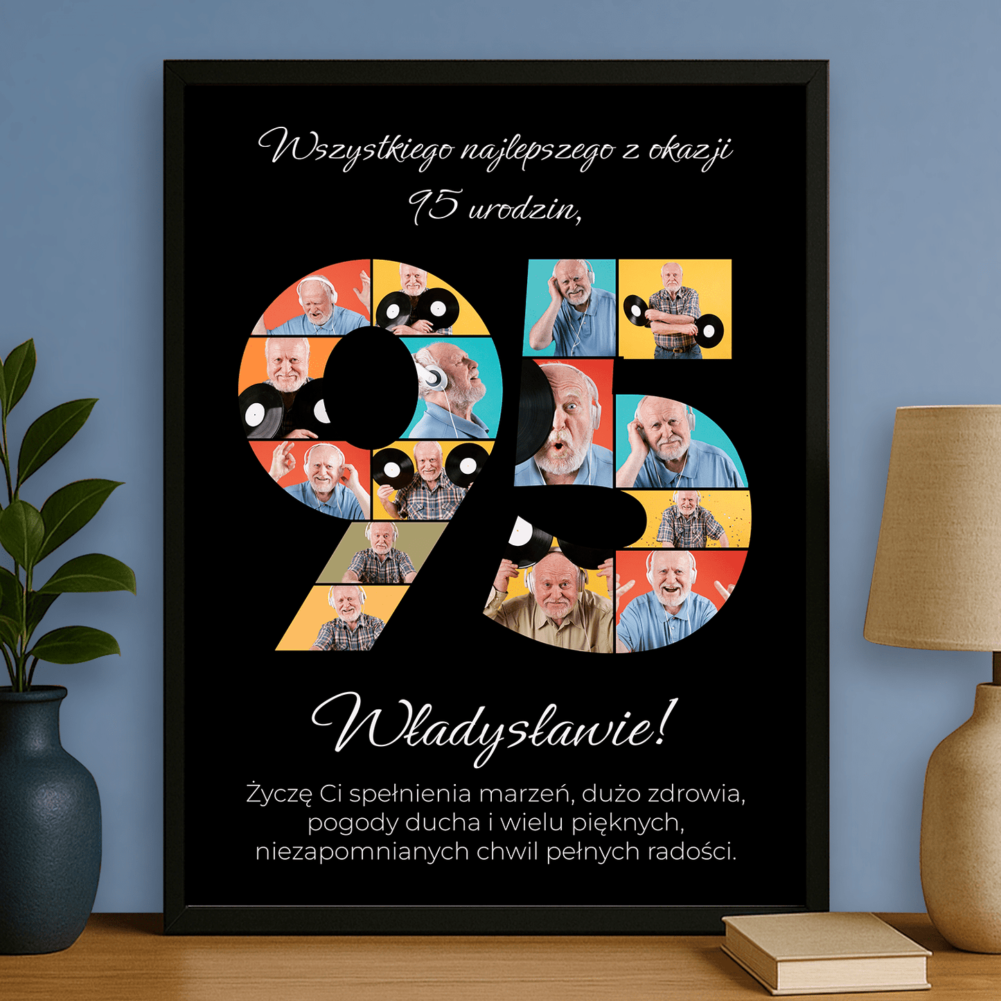 95 urodziny – plakat personalizowany dla niego - StwórzPrezent.pl