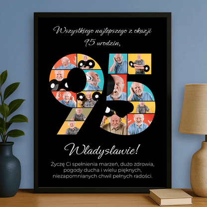 95 urodziny – plakat personalizowany dla niego - StwórzPrezent.pl