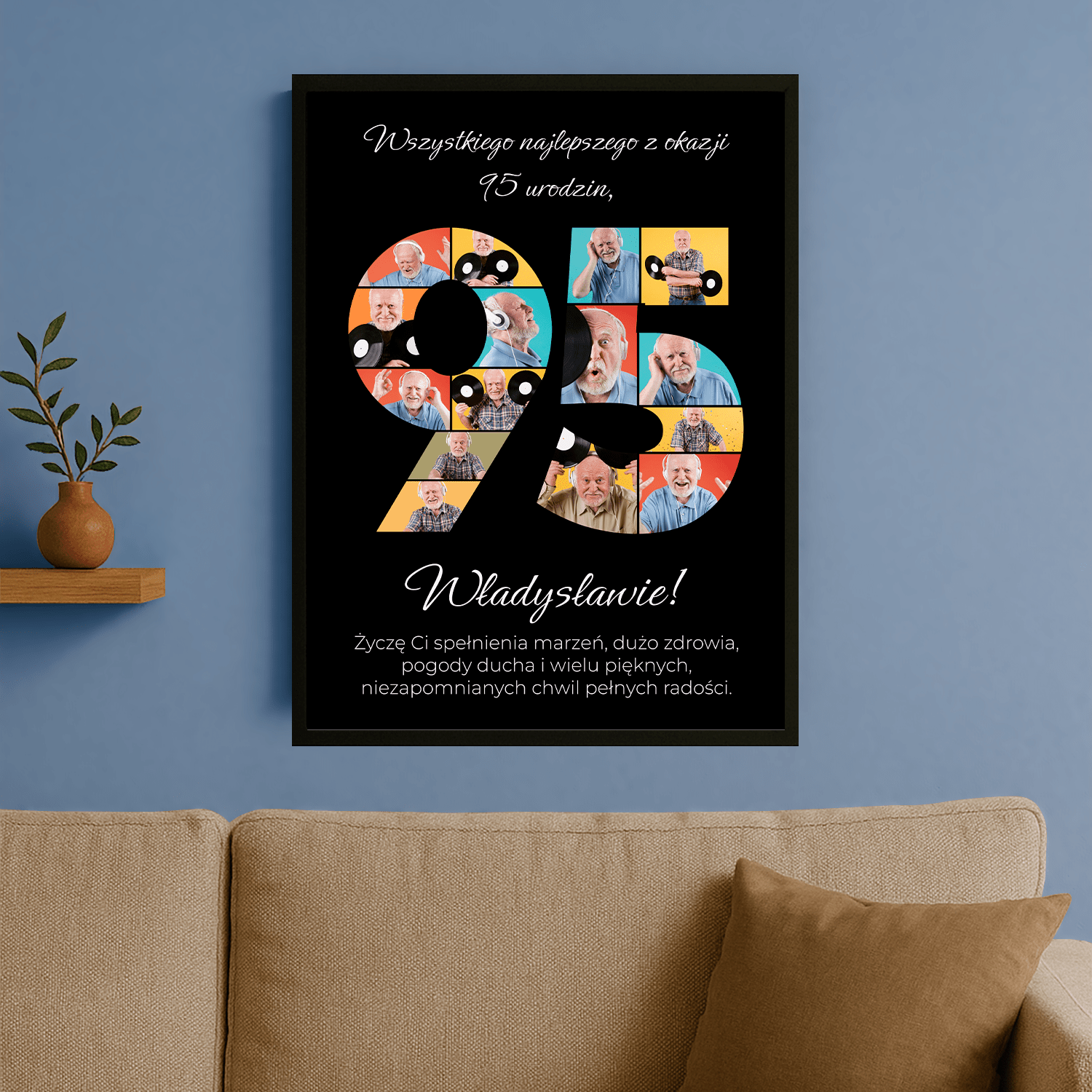 95 urodziny – plakat personalizowany dla niego - StwórzPrezent.pl