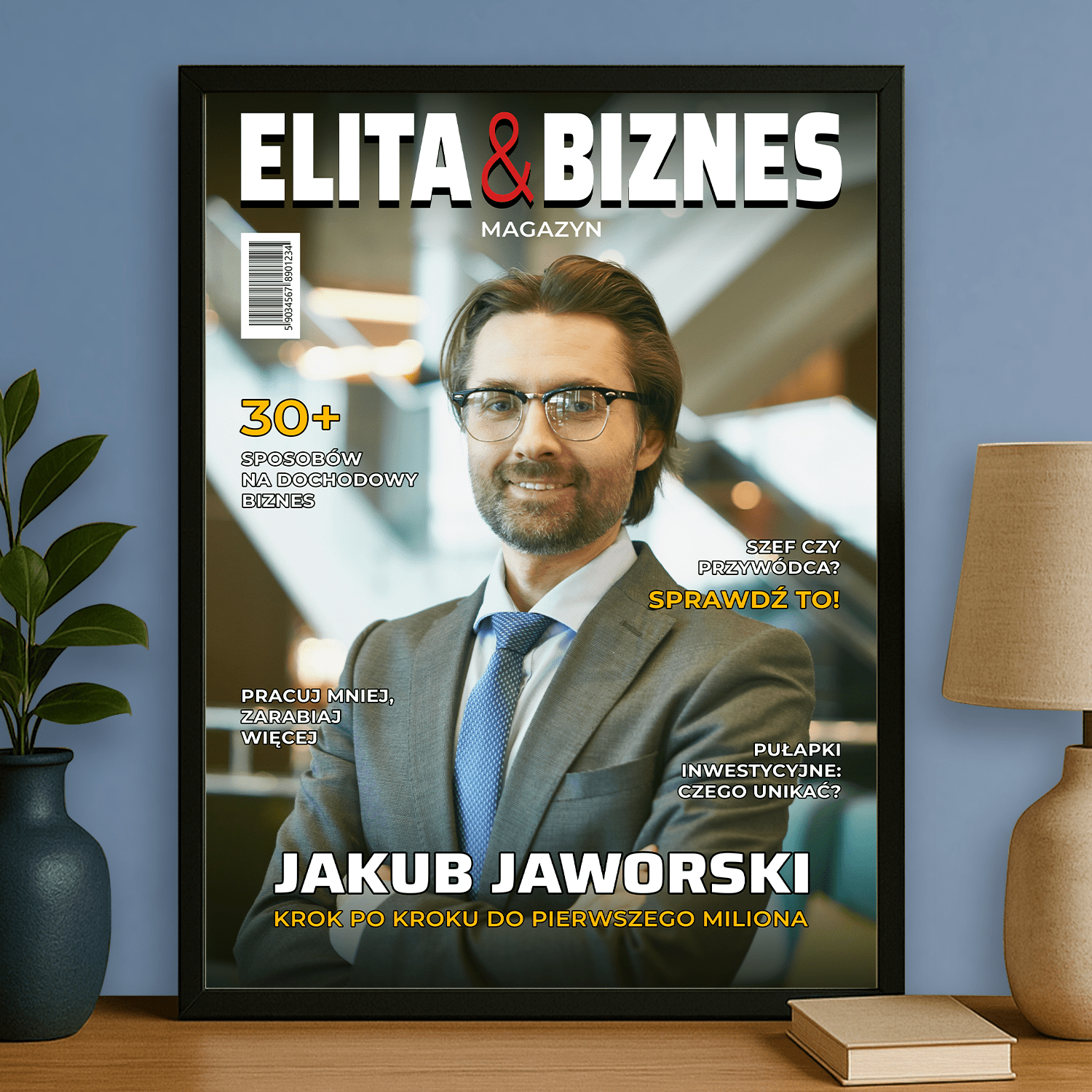 Biznesmen roku - plakat personalizowany dla mężczyzny - StwórzPrezent.pl