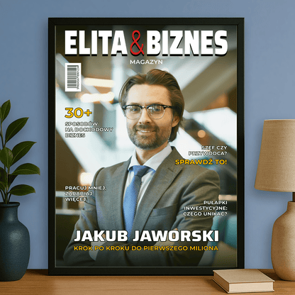 Biznesmen roku - plakat personalizowany dla mężczyzny - StwórzPrezent.pl