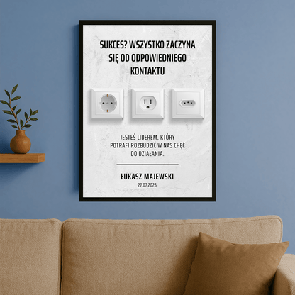 Biznesmen Roku - plakat personalizowany dla mężczyzny - StwórzPrezent.pl