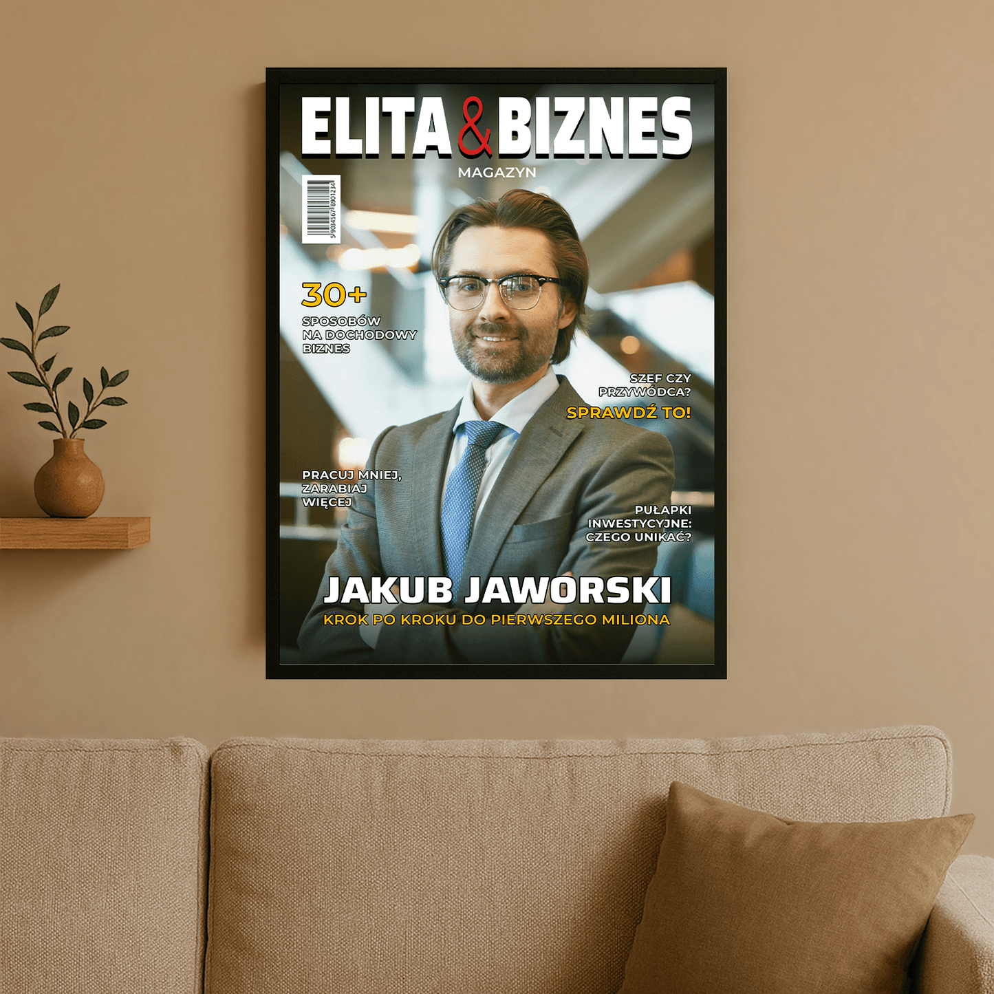 Biznesmen roku - plakat personalizowany dla mężczyzny - StwórzPrezent.pl