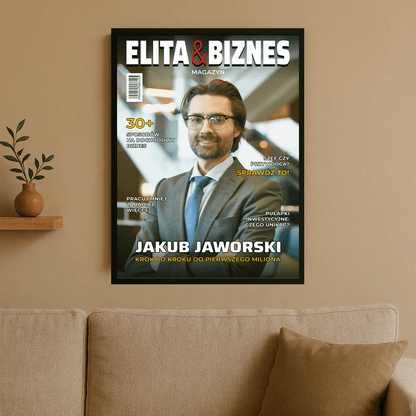 Biznesmen roku - plakat personalizowany dla mężczyzny - StwórzPrezent.pl