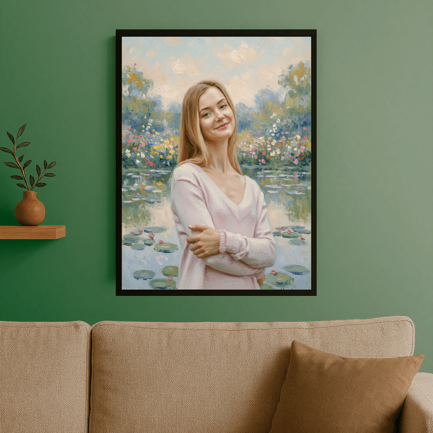 Dziewczyna nad stawem - portret na plakacie dla niej - StwórzPrezent.pl