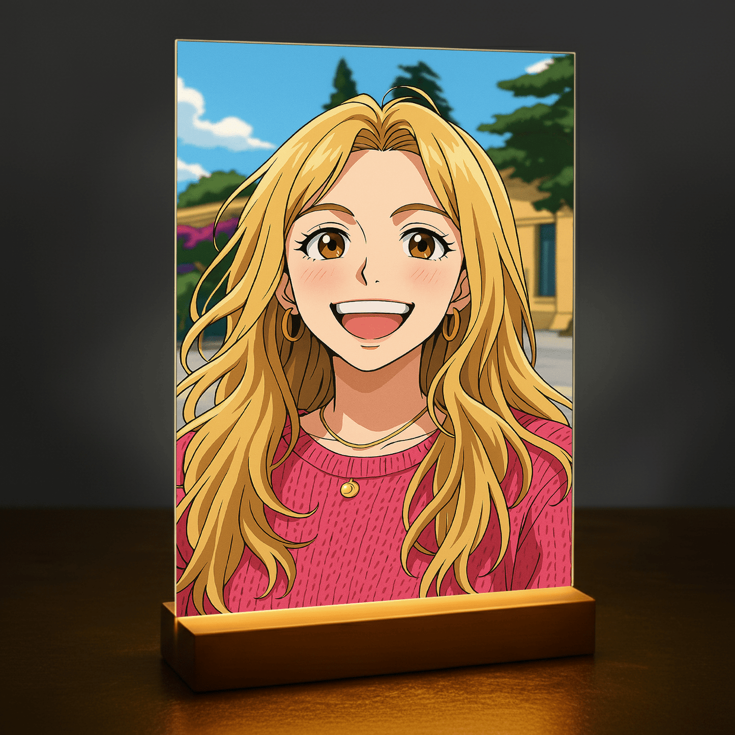 Dziewczyna w stylu anime - portret na szkle akrylowym dla niej - stworzprezent.pl