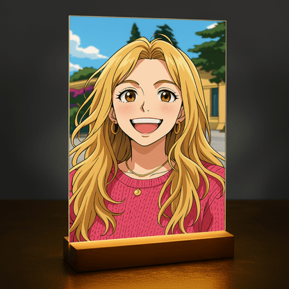 Dziewczyna w stylu anime - portret na szkle akrylowym dla niej - stworzprezent.pl