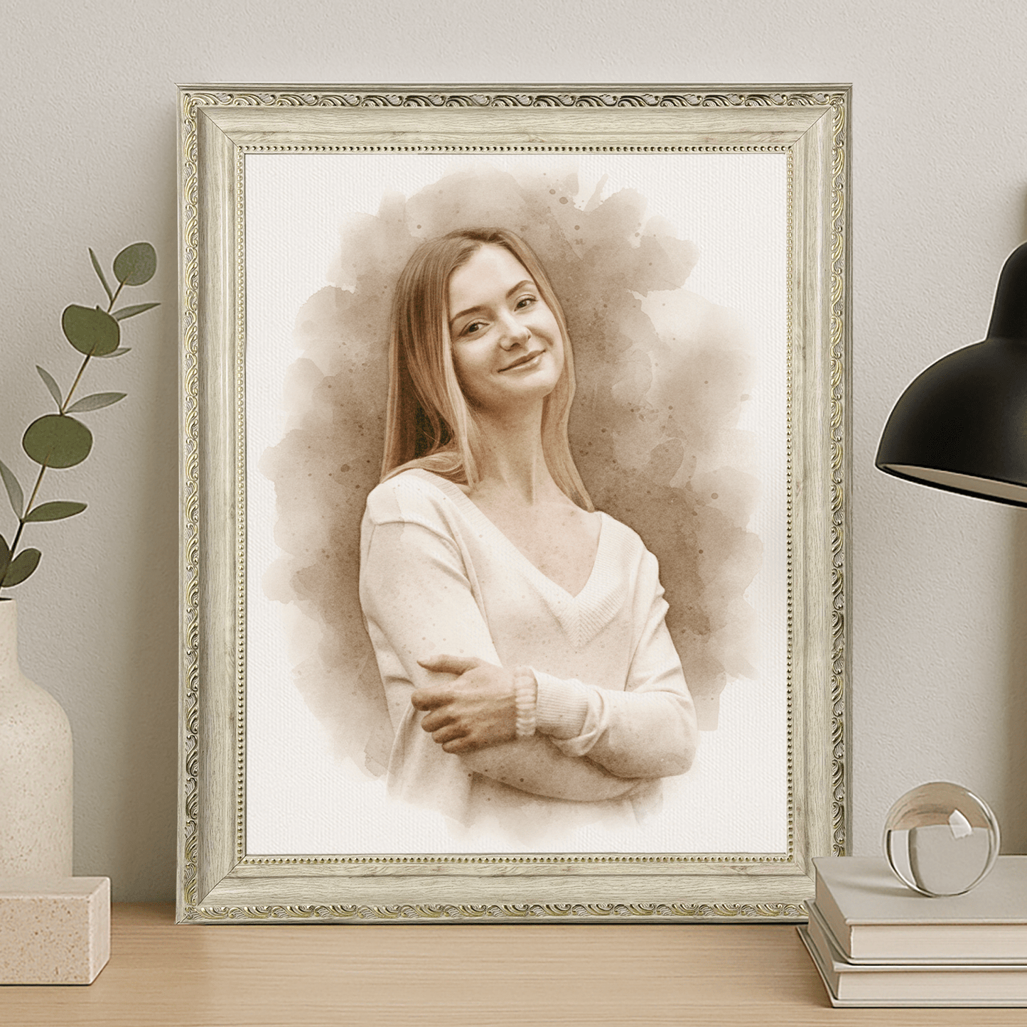 Dziewczyna w stylu coffee - portret na płótnie dla niej - StwórzPrezent.pl