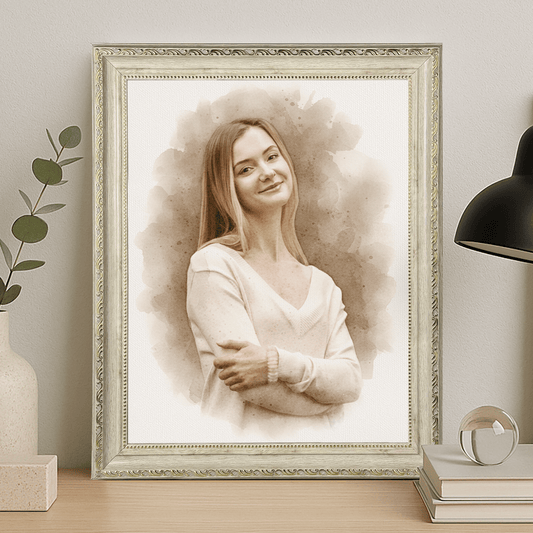 Dziewczyna w stylu coffee - portret na płótnie dla niej - StwórzPrezent.pl