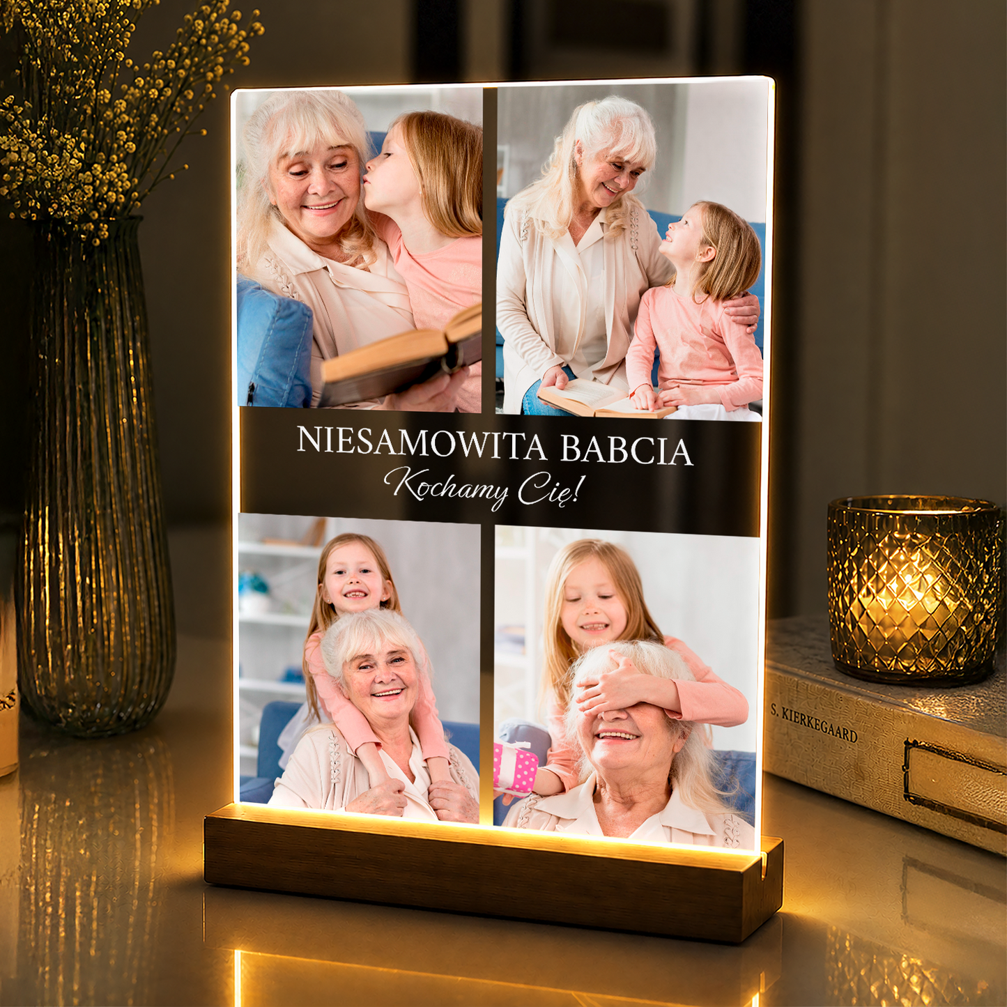 Niesamowita babcia - personalizowany druk na szkle akrylowym dla babci