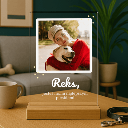 Najlepszy pies - personalizowany druk na szkle - stworzprezent.pl