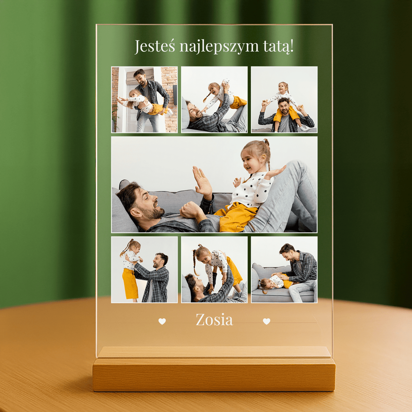 Jesteś najlepszym tatą - personalizowany druk na szkle - stworzprezent.pl