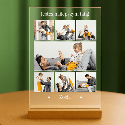 Jesteś najlepszym tatą - personalizowany druk na szkle - stworzprezent.pl
