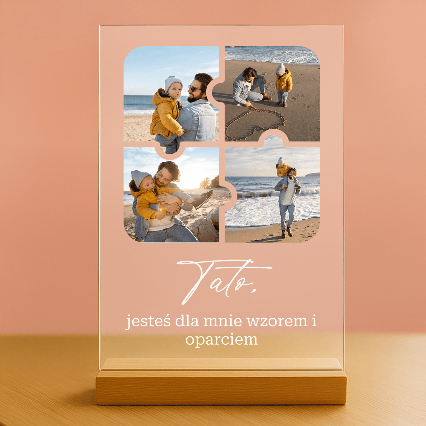 Fotokolaż puzzle - personalizowany druk na szkle - stworzprezent.pl