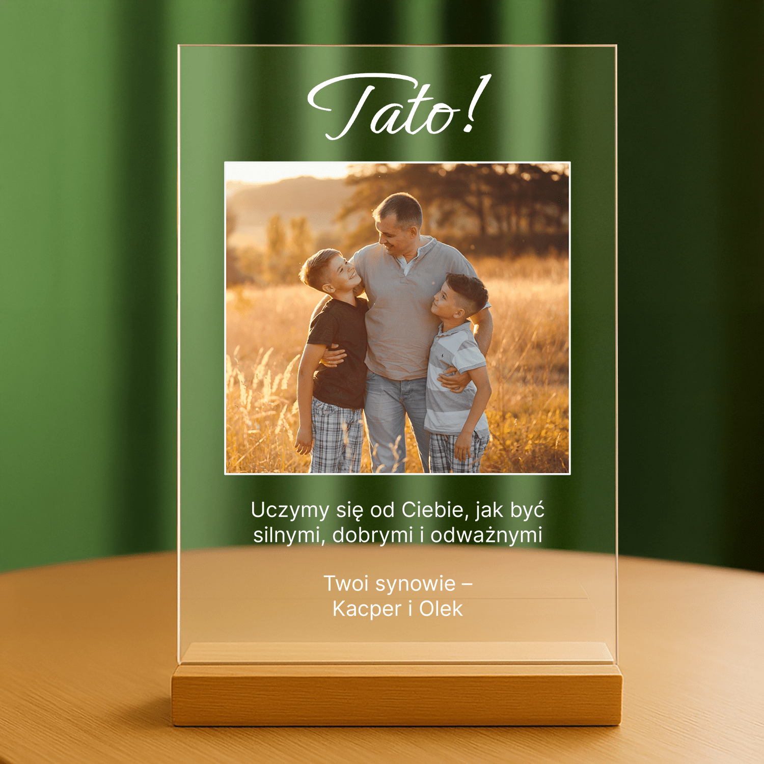 Tato! - personalizowany druk na szkle - stworzprezent.pl