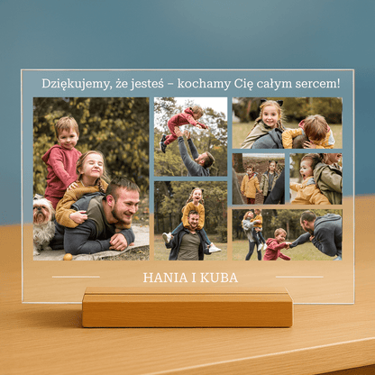 Dziękujemy, że jesteś - personalizowany druk na szkle - stworzprezent.pl