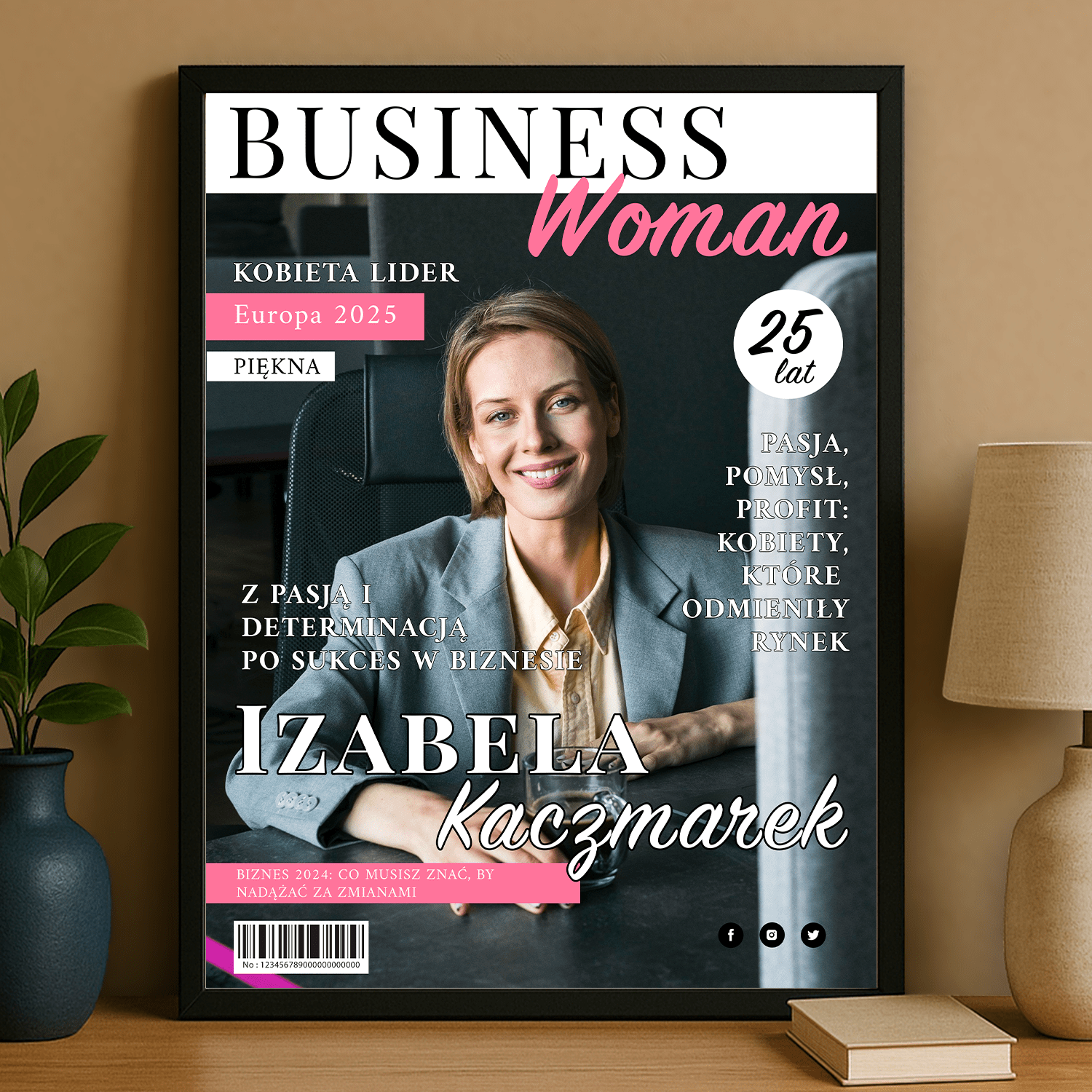 Kobieta biznesu - plakat personalizowany dla niej - StwórzPrezent.pl