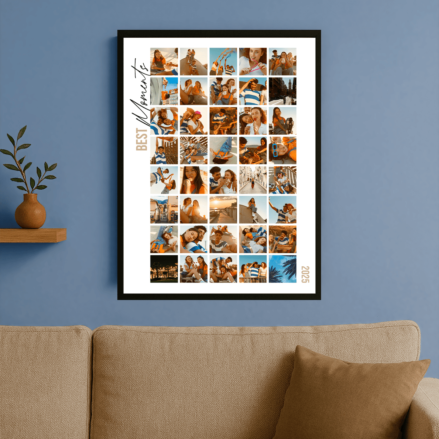 Kolaż najlepsze momenty - personalizowany plakat dla przyjciółki - StwórzPrezent.pl