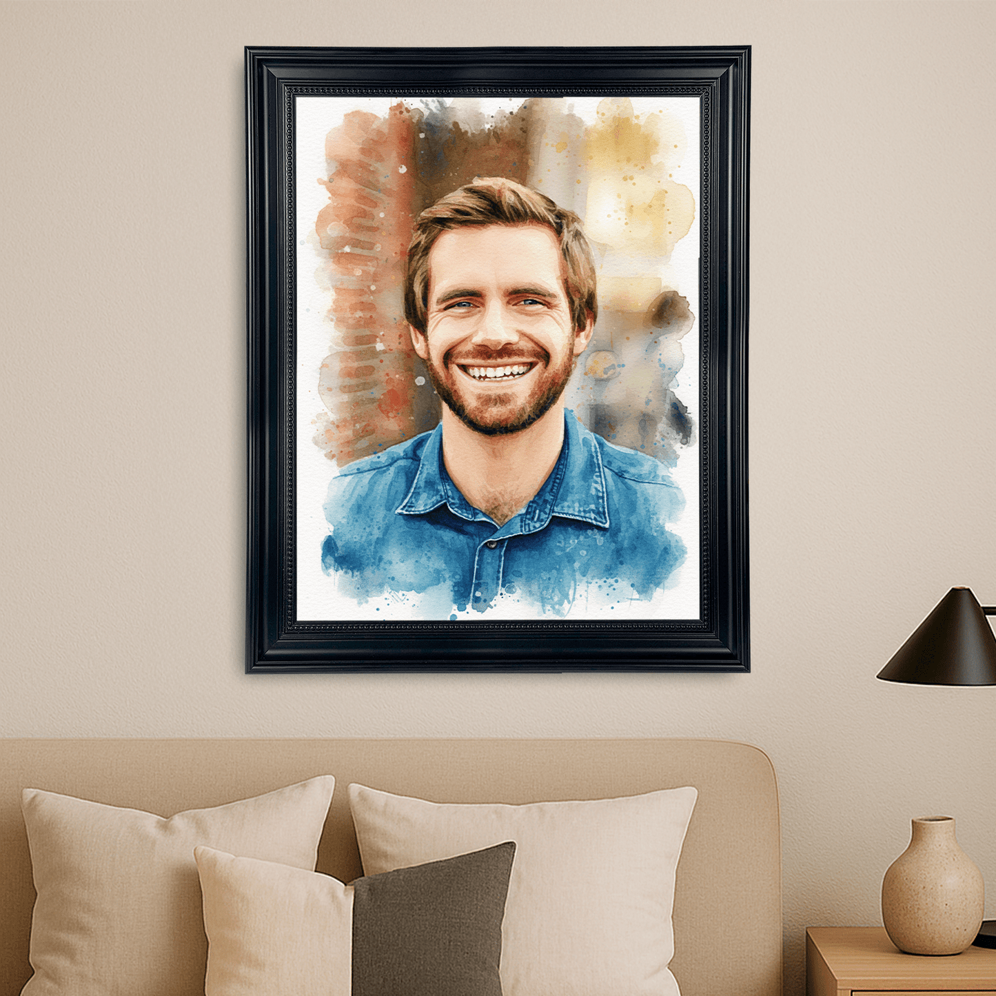 Kolorowy charakter - portret na płótnie dla niego - StwórzPrezent.pl