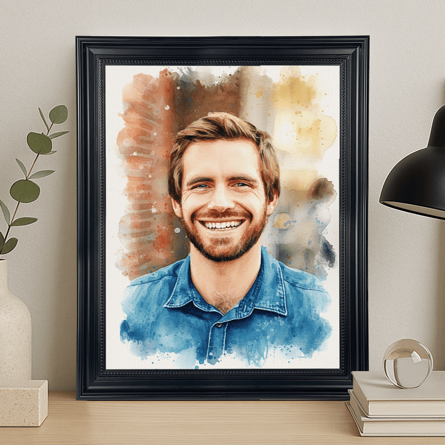 Kolorowy charakter - portret na płótnie dla niego - StwórzPrezent.pl