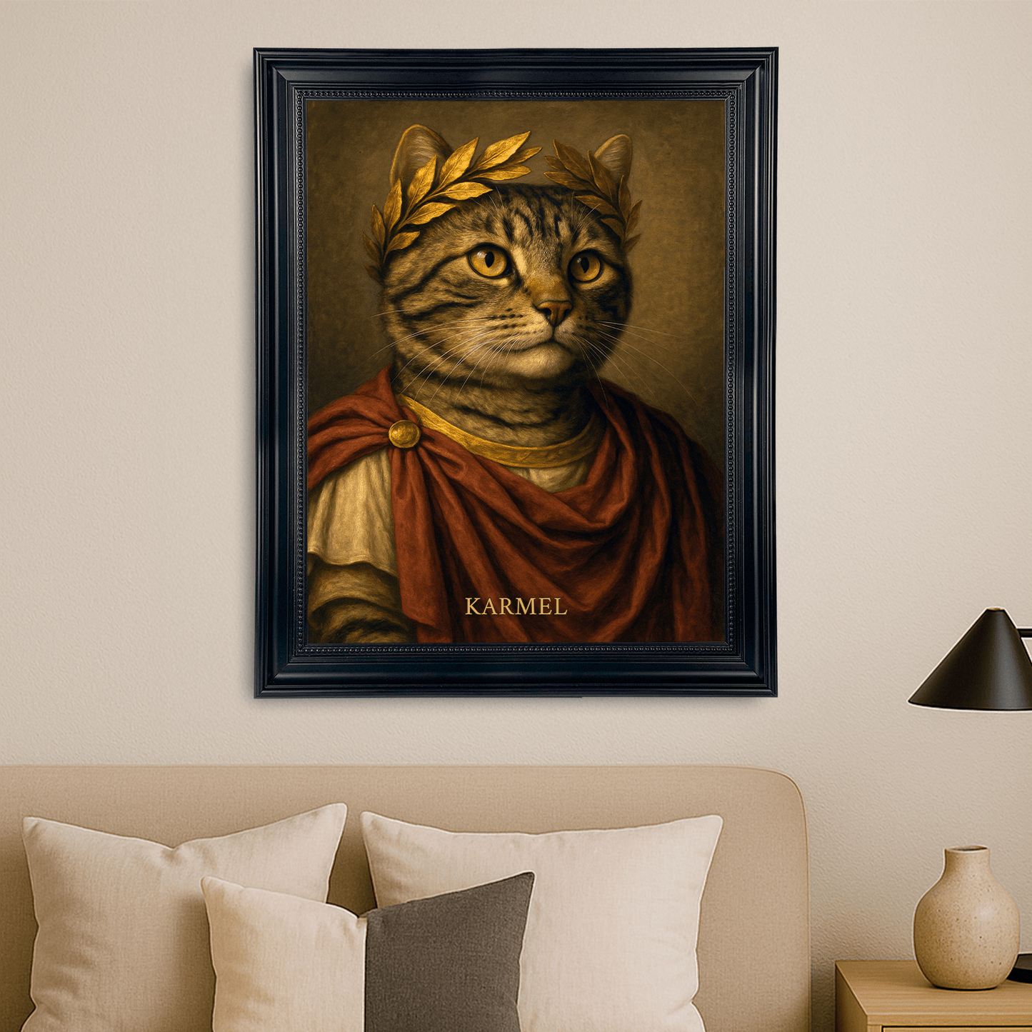 Kot jak cesarz - portret na płótnie dla miłośnika kotów - StwórzPrezent.pl
