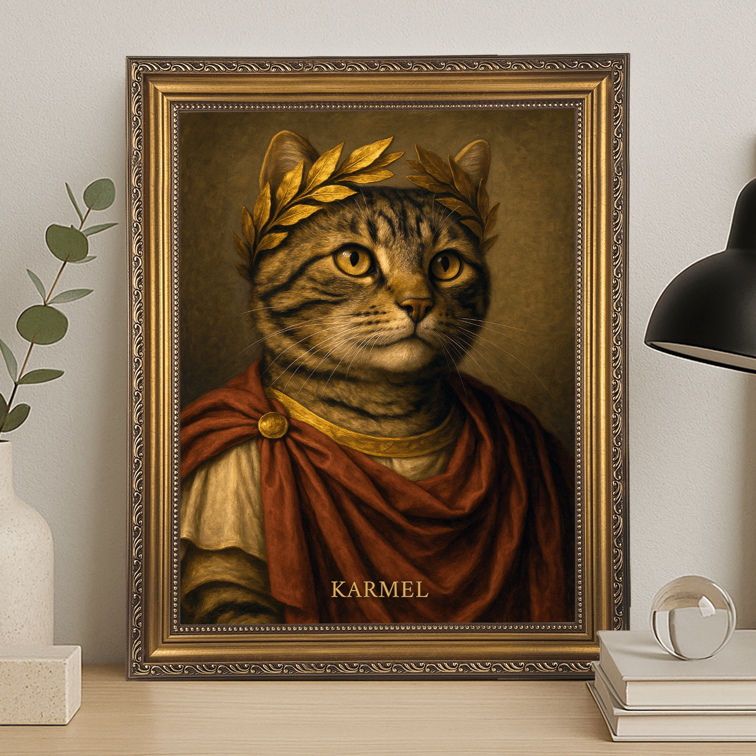 Kot jak cesarz - portret na płótnie dla miłośnika kotów - StwórzPrezent.pl