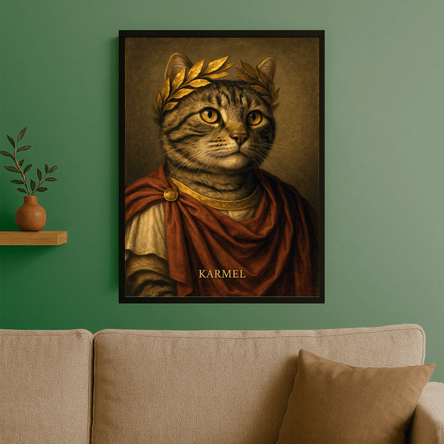 Kot jako cesarz - portret na plakacie dla miłośnika kotów - StwórzPrezent.pl