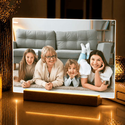 Lampka LED dla Babci – najlepsze chwile na szkle akrylowym - StwórzPrezent.pl