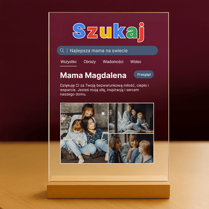 Mama - druk na szkle akrylowym dla mamy - stworzprezent.pl