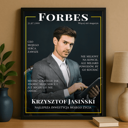Mężczyzna sukcesu - plakat personalizowany dla mężczyzny - StwórzPrezent.pl