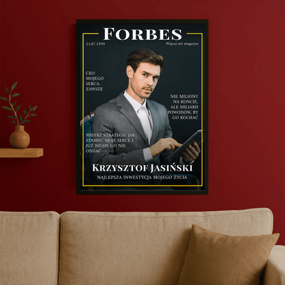 Mężczyzna sukcesu - plakat personalizowany dla mężczyzny - StwórzPrezent.pl