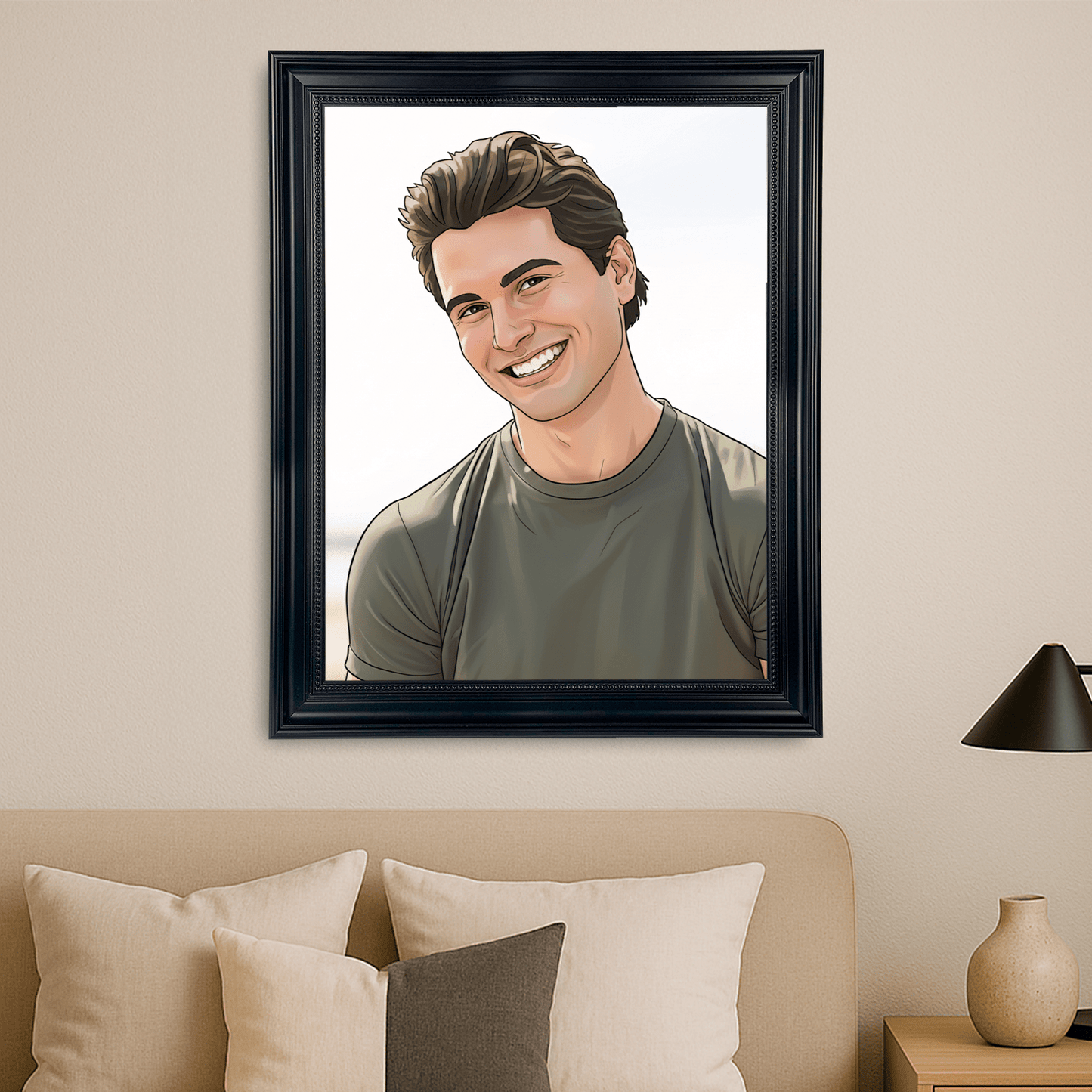 Mężczyzna w stylu kreskówki - portret na płótnie dla mężczyzny - StwórzPrezent.pl