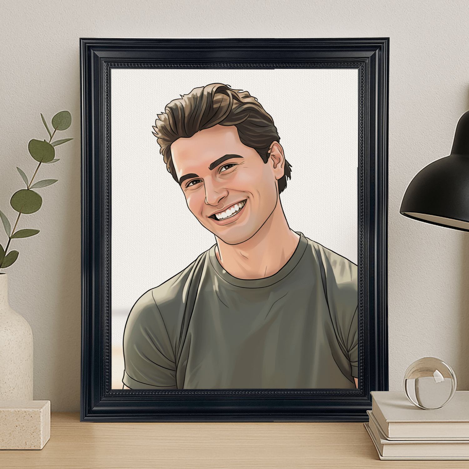 Mężczyzna w stylu kreskówki - portret na płótnie dla mężczyzny - StwórzPrezent.pl