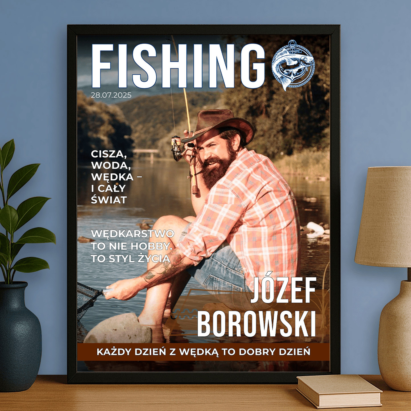 Mistrz wędki - plakat personalizowany dla wędkarza - StwórzPrezent.pl