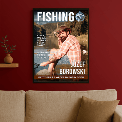 Mistrz wędki - plakat personalizowany dla wędkarza - StwórzPrezent.pl