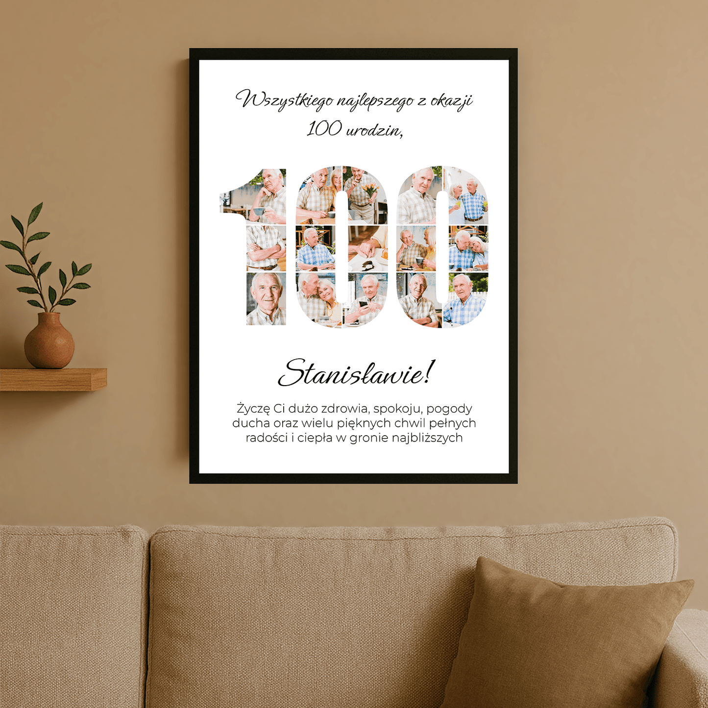 Na 100 urodziny – plakat personalizowany dla niego - StwórzPrezent.pl