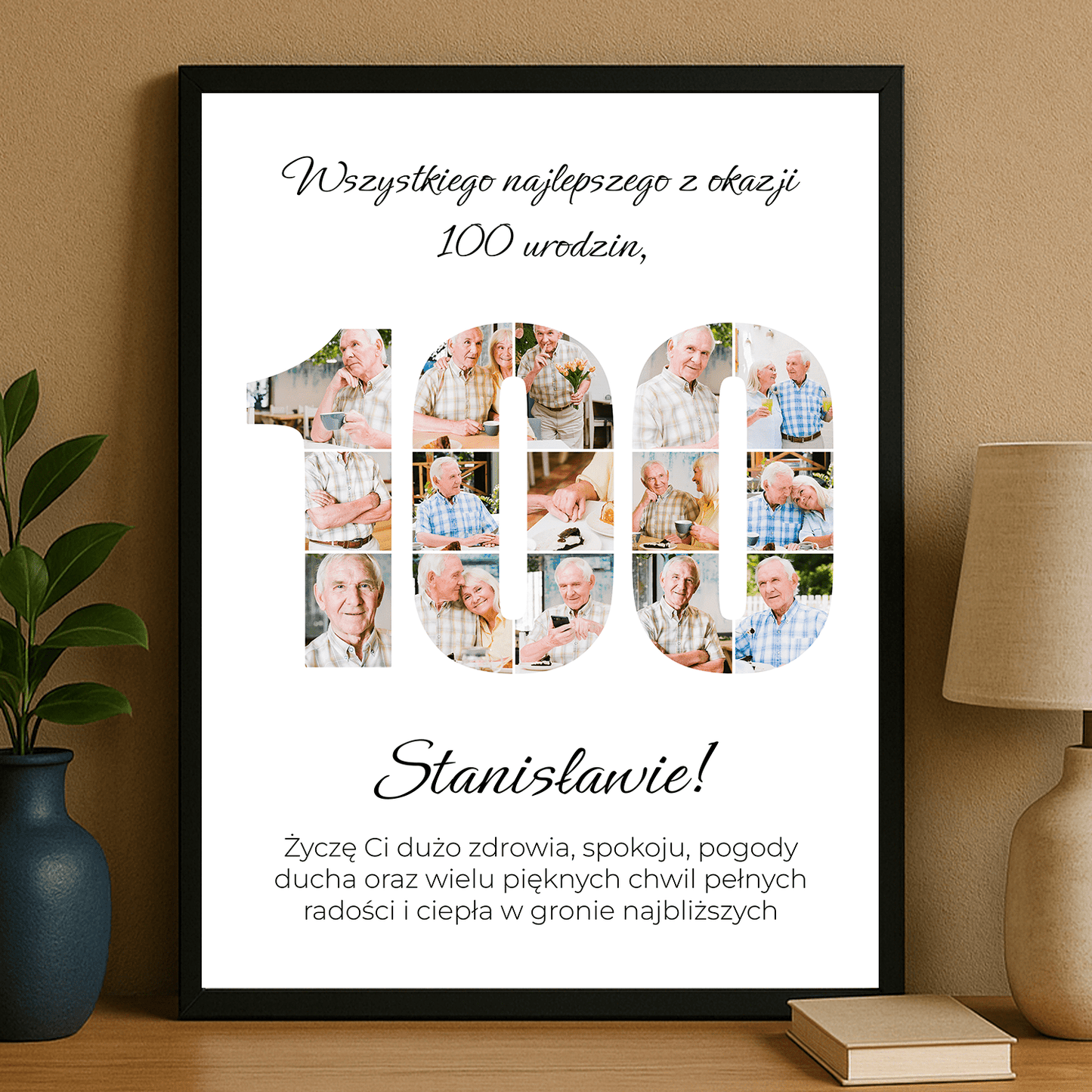 Na 100 urodziny – plakat personalizowany dla niego - StwórzPrezent.pl