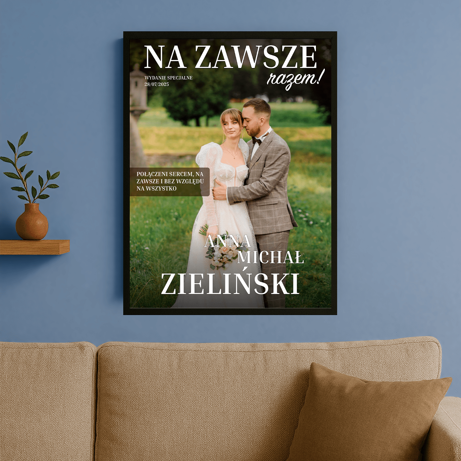 Na zawsze - plakat personalizowany dla pary - StwórzPrezent.pl