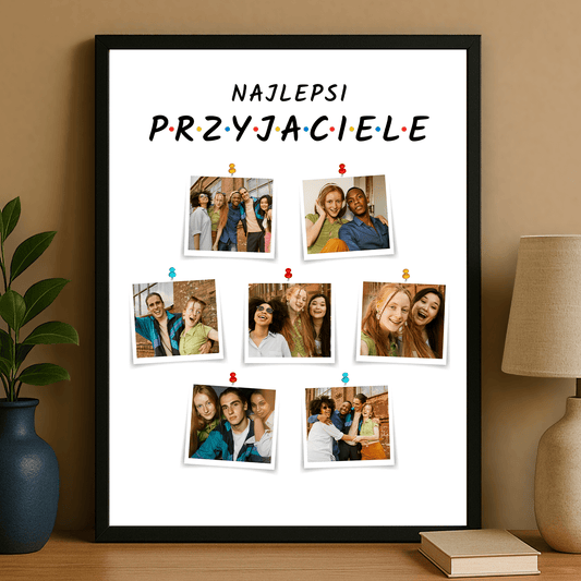 Najlepsi przyjaciele - plakat personalizowany dla przyjciółki - StwórzPrezent.pl