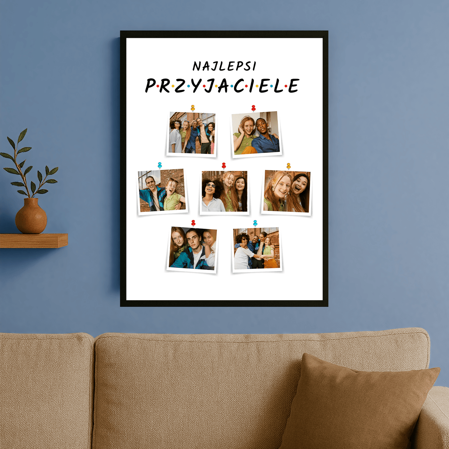 Najlepsi przyjaciele - plakat personalizowany dla przyjciółki - StwórzPrezent.pl