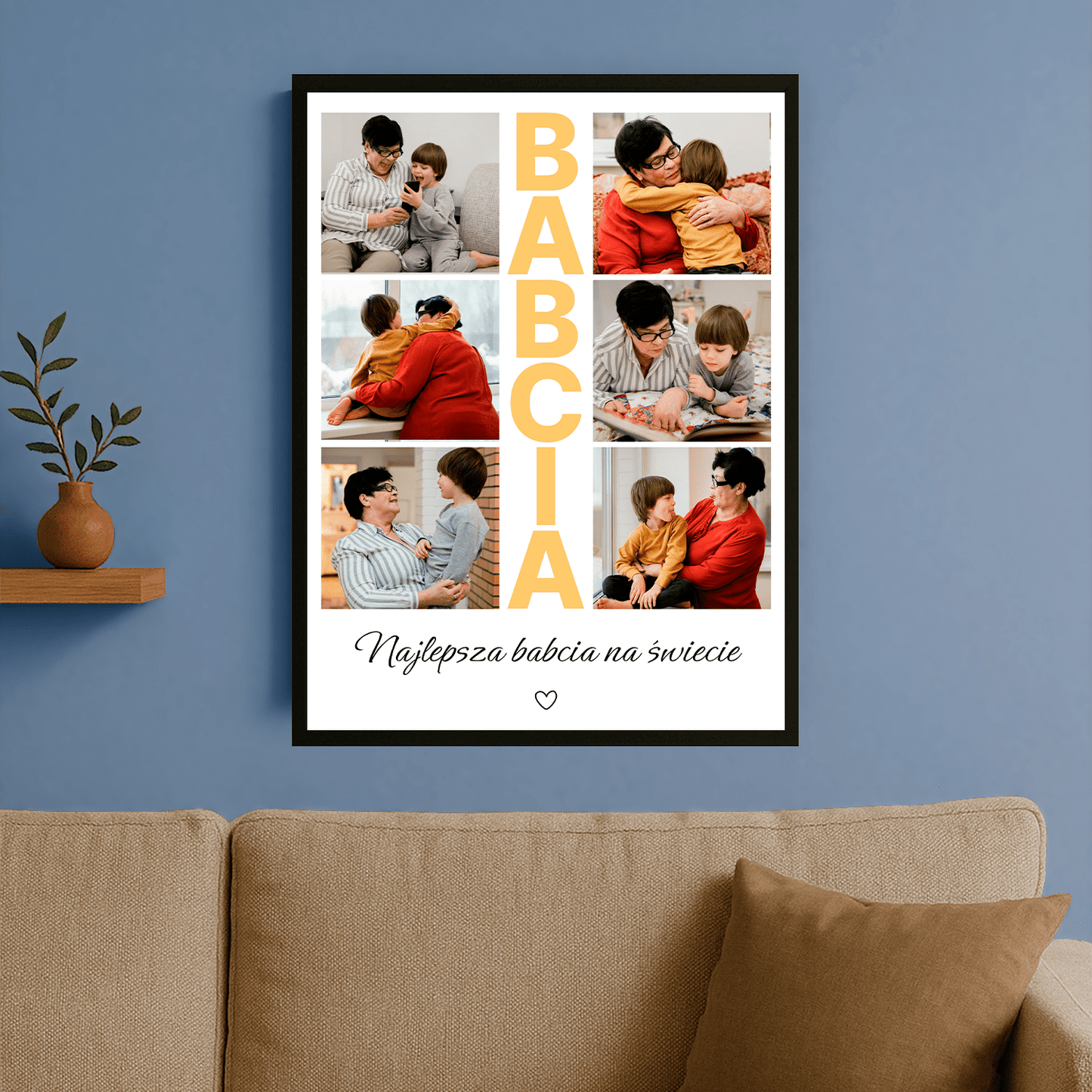 Najlepsza babcia na świecie - plakat personalizowany dla babci - StwórzPrezent.pl