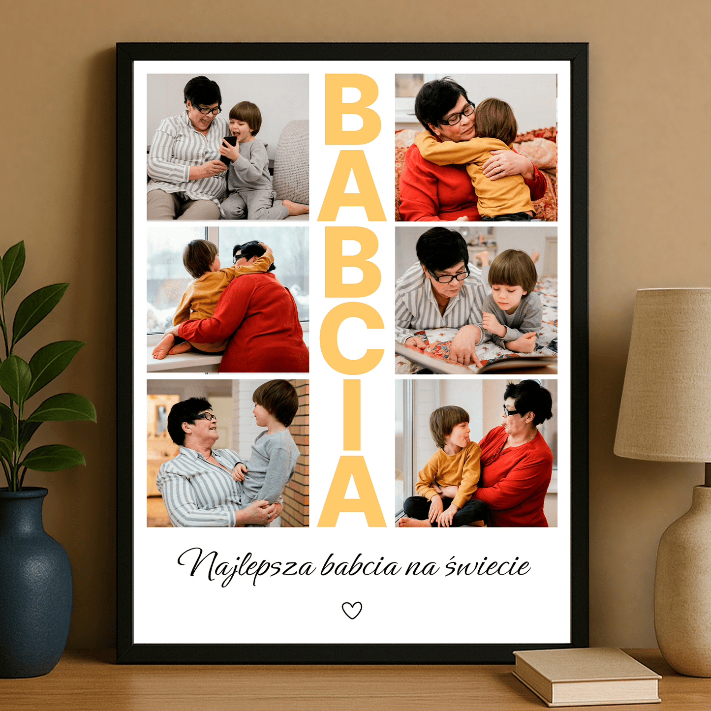 Najlepsza babcia na świecie - plakat personalizowany dla babci - StwórzPrezent.pl