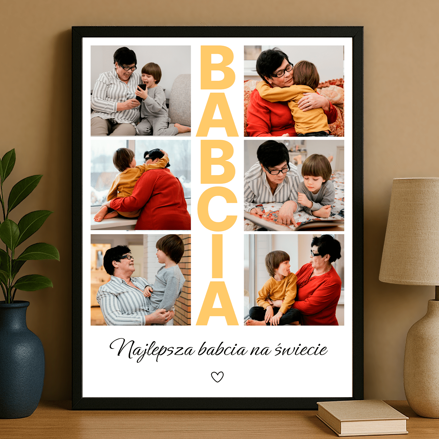 Najlepsza babcia na świecie - plakat personalizowany dla babci - StwórzPrezent.pl