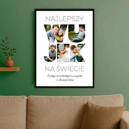 Najlepszy wujek na świecie - plakat personalizowany dla wujka - StwórzPrezent.pl