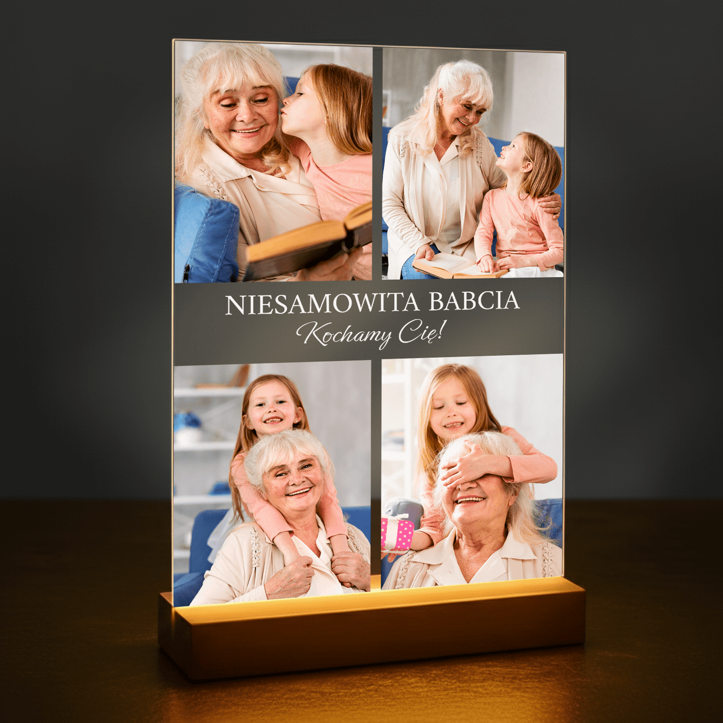 Niesamowita babcia - personalizowany druk na szkle dla babci - stworzprezent.pl