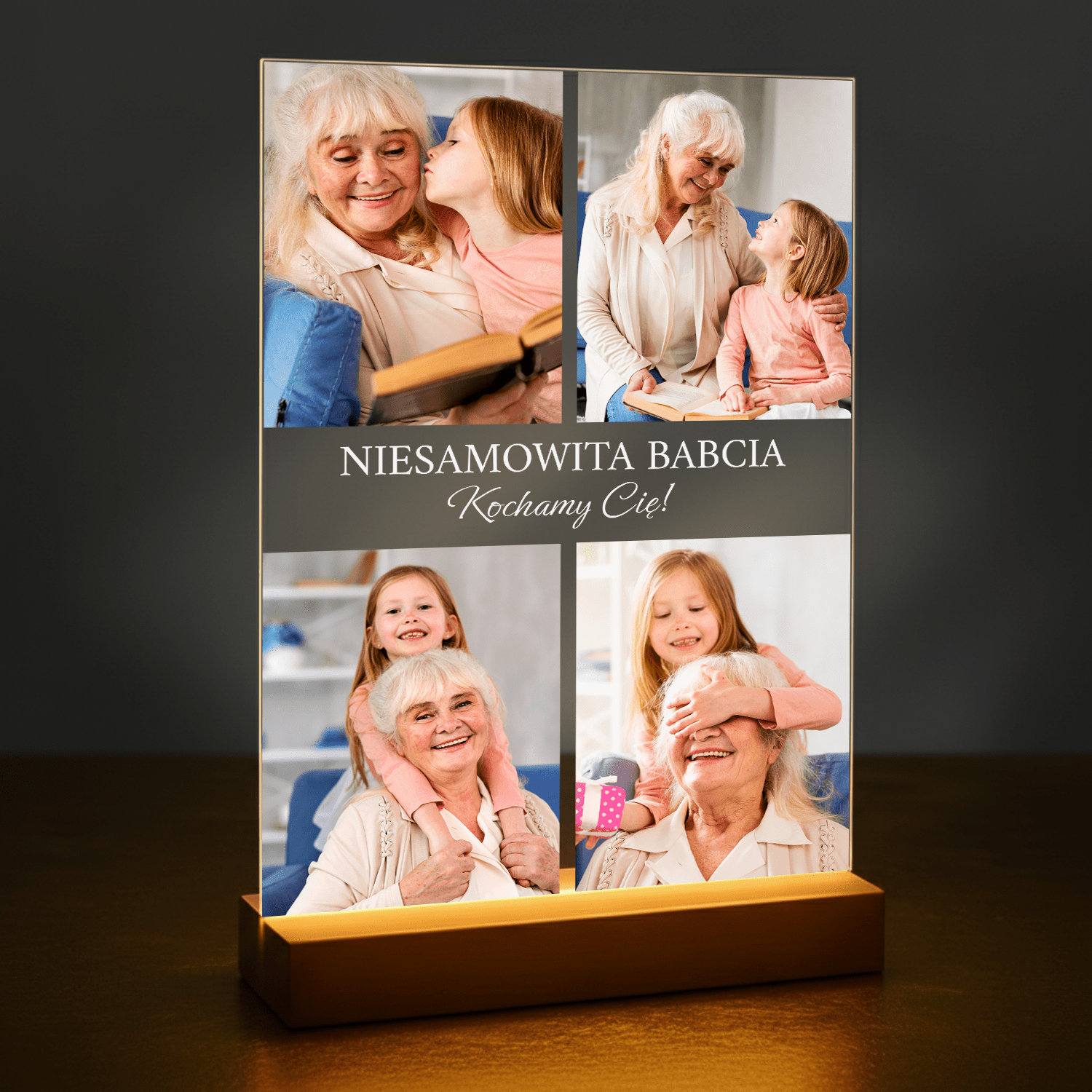 Niesamowita babcia - personalizowany druk na szkle dla babci - stworzprezent.pl