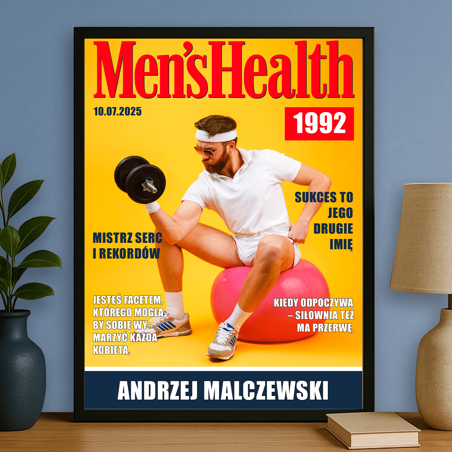 Okładka jak z magazynu - plakat personalizowany dla mężczyzny - StwórzPrezent.pl