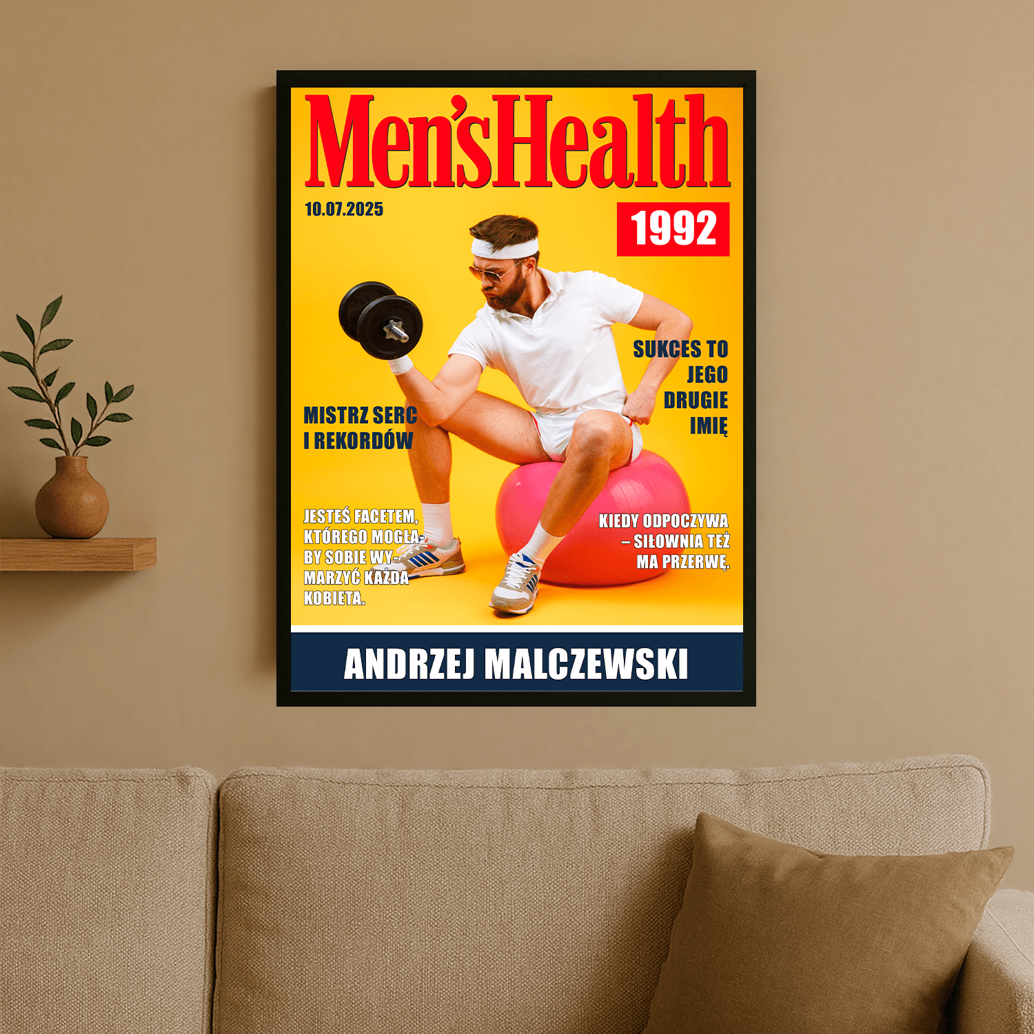 Okładka jak z magazynu - plakat personalizowany dla mężczyzny - StwórzPrezent.pl
