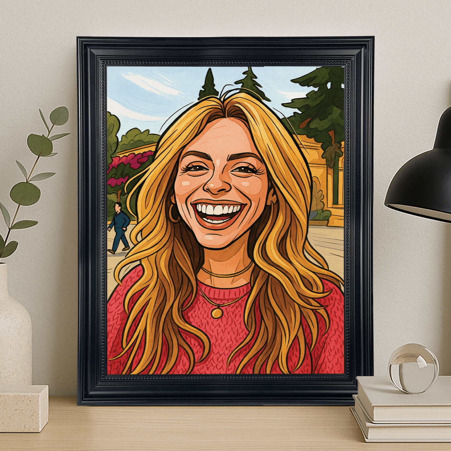 Ona w komiksowym stylu - portret na płótnie dla niej - StwórzPrezent.pl